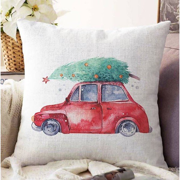 Spilvendrāna ar Ziemassvētku motīvu 43x43 cm Merry Christmas – Mila Home-image-1