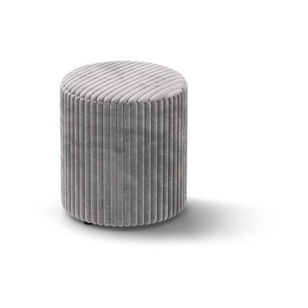 Gaiši pelēks velveta pufs Dia – Micadoni 