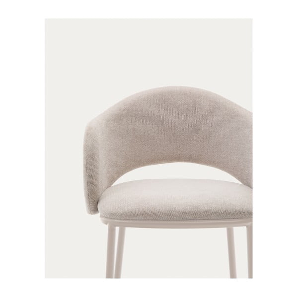 Krēmkrāsas bāra krēsls (sēdekļa augstums 65 cm) Maina – Kave Home-image-2
