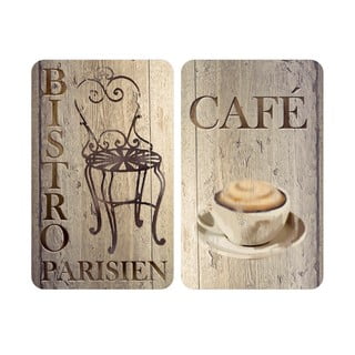 2 stikla vāku komplekts Wenko Bistrot plītīm, 52 x 30 cm