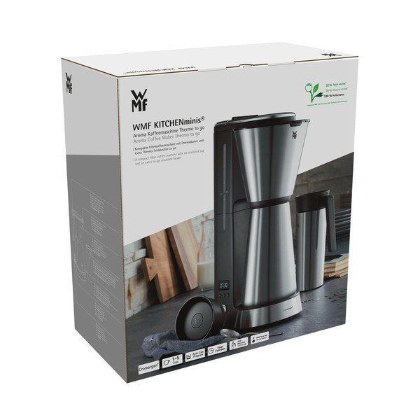 Nerūsējošā tērauda filtru kafijas automāts sudraba krāsā WMF Aroma KITCHENMINI-image-4