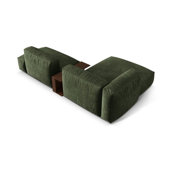 Zaļš samta modulārais stūra dīvāns (ar kreiso stūri/ar zvilni) Martina – Micadoni -image-3