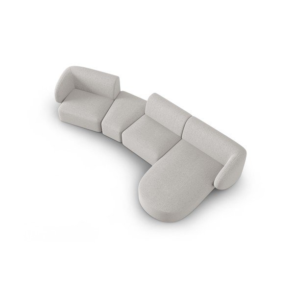 Gaiši pelēks stūra dīvāns (ar labo stūri) Shane – Micadoni Home-image-3