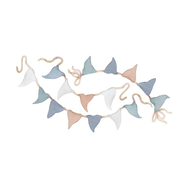 Bērnu uzlīmes (3 gab.) 66x33 cm Pennant Garlands – Lilipinso