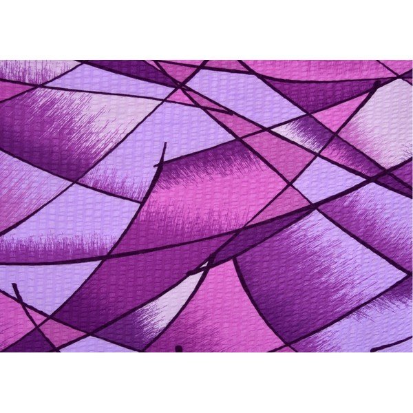 Violeta krepa gultas veļa divvietīgai gultai 200x200 cm Rainbow -image-1