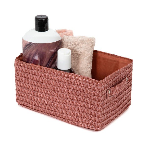 Sarkans uzglabāšanas grozs Compactor Lilou Basket Terracotta-image-1