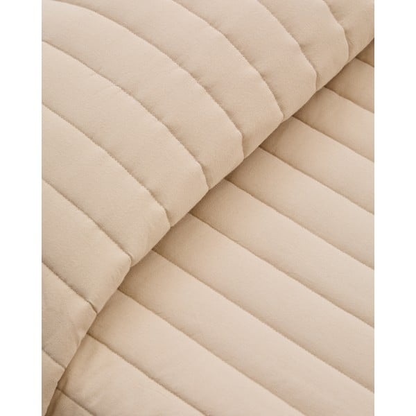 Bēšs stepēts gultas pārklājs no organiskās kokvilnas  180x240 cm Sini – Kave Home-image-4