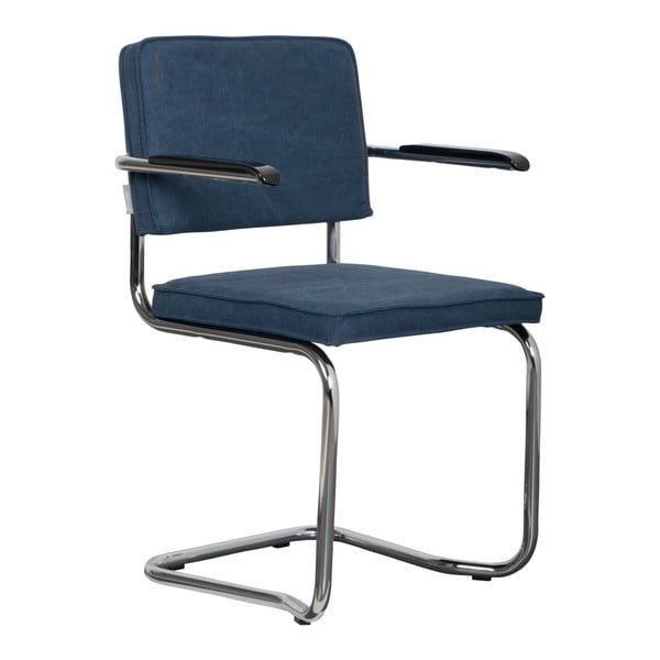 2 tumši zilu krēslu komplekts ar atzveltnēm Zuiver Ridge Kink Rib
