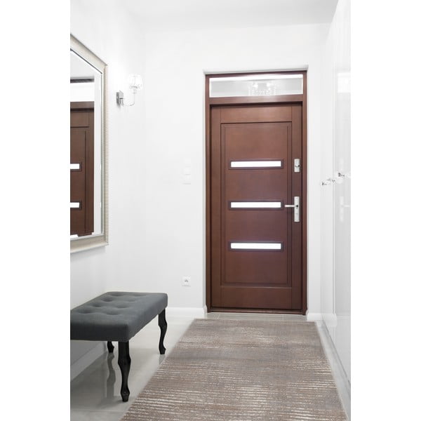 Pelēkbēšs celiņa paklājs 80x250 cm Soft Gik P – FD-image-1