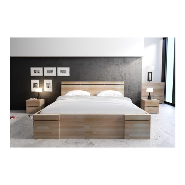 Divguļamā buka koka gulta ar atvilktni SKANDICA Sparta Maxi, 180 x 200 cm-image-4