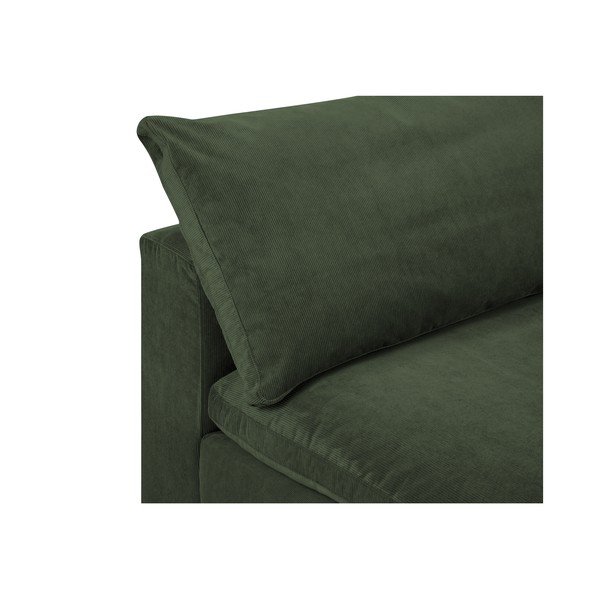 Tumši zaļa modulārā dīvāna stūra daļa Windsor & Co Sofas Galaxy, labais stūris-image-1