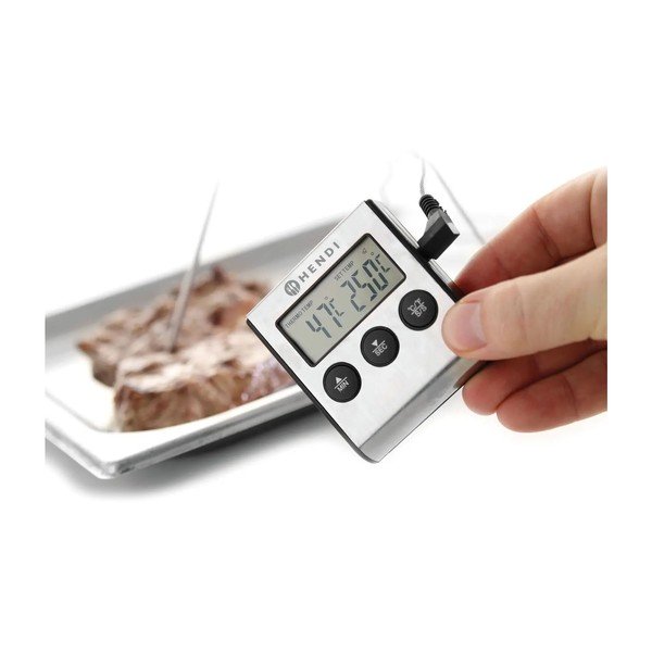 Digitālais virtuves termometrs ar adatu cepšanai Hendi-image-1