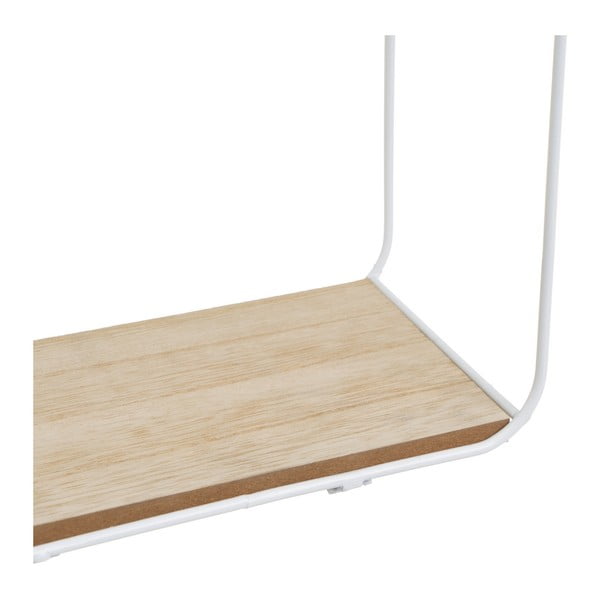 Balti/dabīga toņa sienas plaukti (2 gab.) 21 cm – Casa Selección-image-1