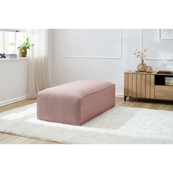 Rozā velveta modulārais kāju soliņš Megeve – Bobochic Paris-image-4