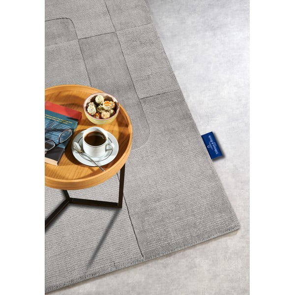 Pelēks ar rokām darināts vilnas paklājs 190x280 cm Charlotte – Villeroy&Boch-image-2