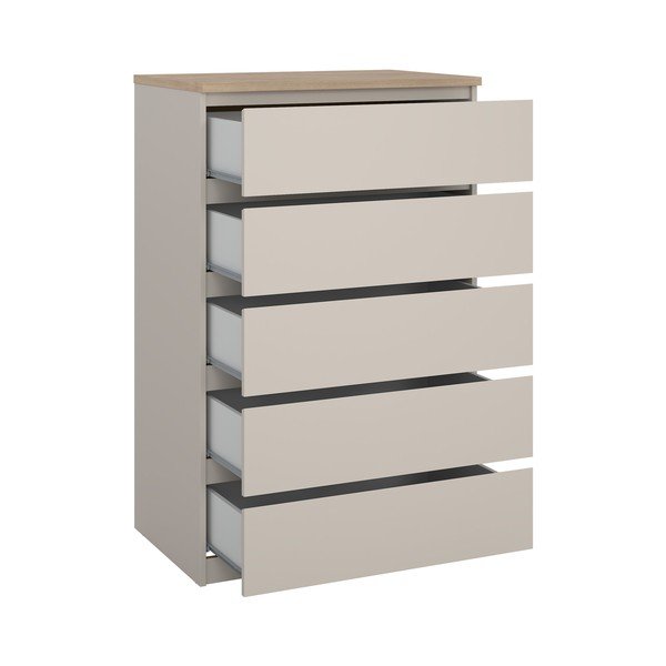 Krēmkrāsas kumode 77x121x50 cm Naia – Tvilum-image-3