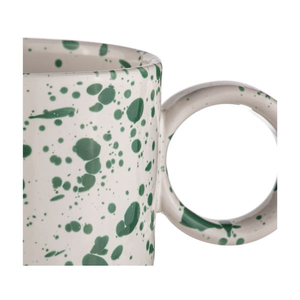 Baltas/zaļas māla krūzes (2 gab.) 450 ml Carnival – Ladelle-image-3