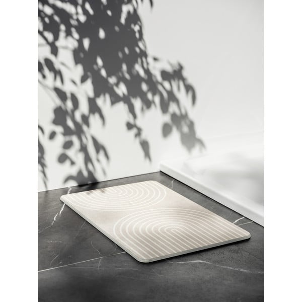 Bēšs diatomīta vannas istabas paklājiņš 39x60 cm Nazca – Wenko-image-1