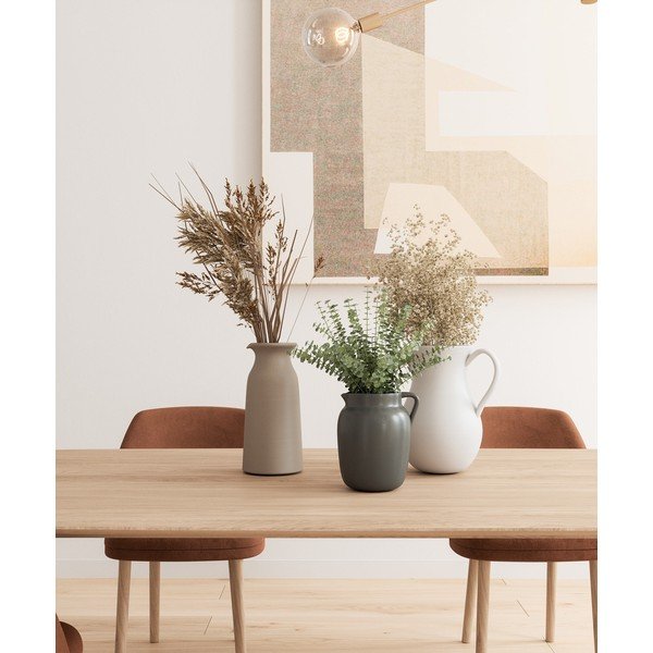 Bēša keramikas rokām darināta vāze (augstums 30 cm) Bia – Artevasi-image-1