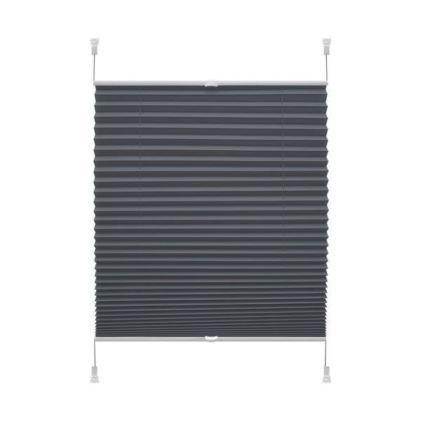 Antracīta pelēka žalūzija 80x150 cm Plisé Verona – Gardinia