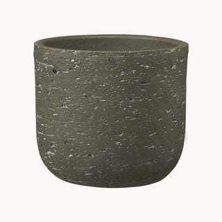 Tumši brūns keramikas puķu pods Big pots Portland, ø 15 cm