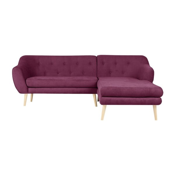 Violets trīsvietīgs dīvāns ar labo stūri Mazzini Sofas Sicile