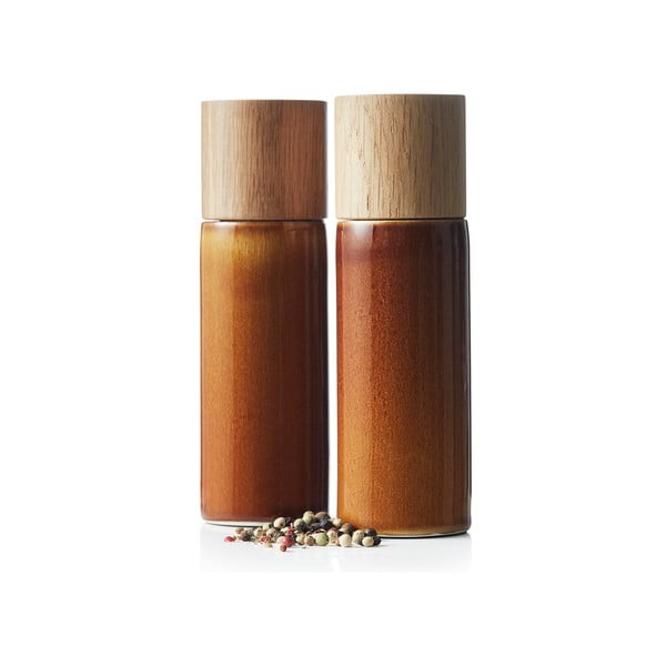 Dzintara dzeltenas keramikas piparu un sāls dzirnaviņas (2 gab.) Gastro Amber – Bitz