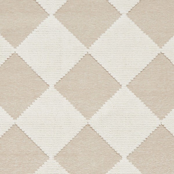Balts/bēšs mazgājams paklājs 160x230 cm Lyna Beige&White – Think Rugs-image-3
