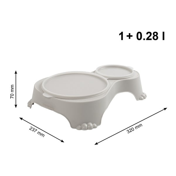 Smilškrāsas plastmasas bļoda ar vāku dzīvniekiem Sally – Rotho-image-4