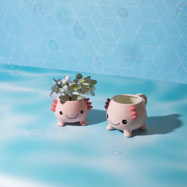 Gaiši rozā krūze Axolotl – Sass & Belle-image-2