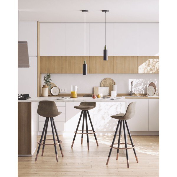 Brūns bāra krēsls (sēdekļa augstums 75 cm) Slad – Kave Home-image-1