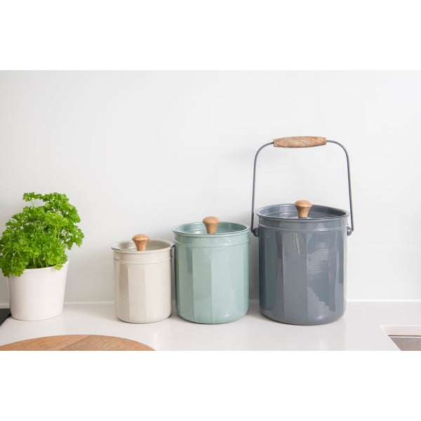Tērauda konteineri kompostējamiem atkritumiem (3 gab.) – Kitchen Craft-image-3