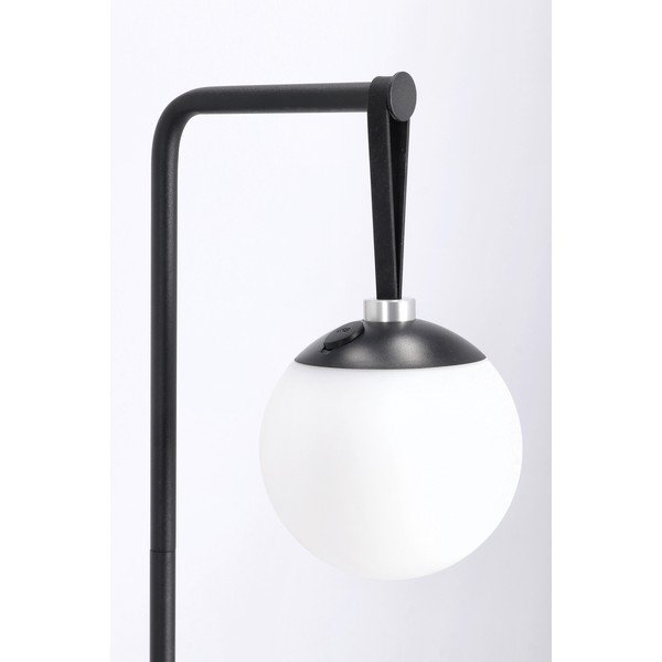 Melna LED stāvlampa ar regulējamu spilgtumu ar plastmasas abažūru (augstums 140 cm) Balmony – Bizzotto-image-3