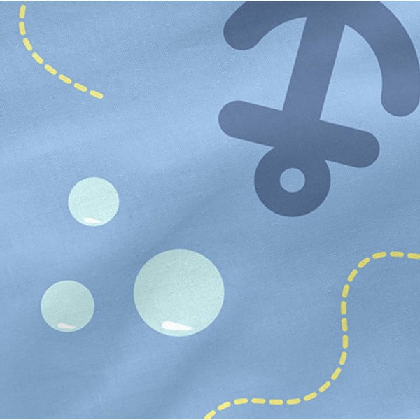 Bērnu kokvilnas palags Happynois Yellow Submarine, 120 x 60 cm-image-3