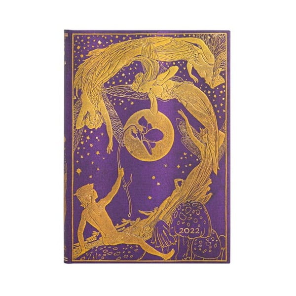Nedēļas plānotājs 2022. gadam Paperblanks Violet Fairy, 13 x 18 cm
