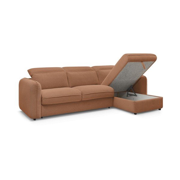 Oranžs stūra dīvāns Achille – Bobochic Paris-image-4