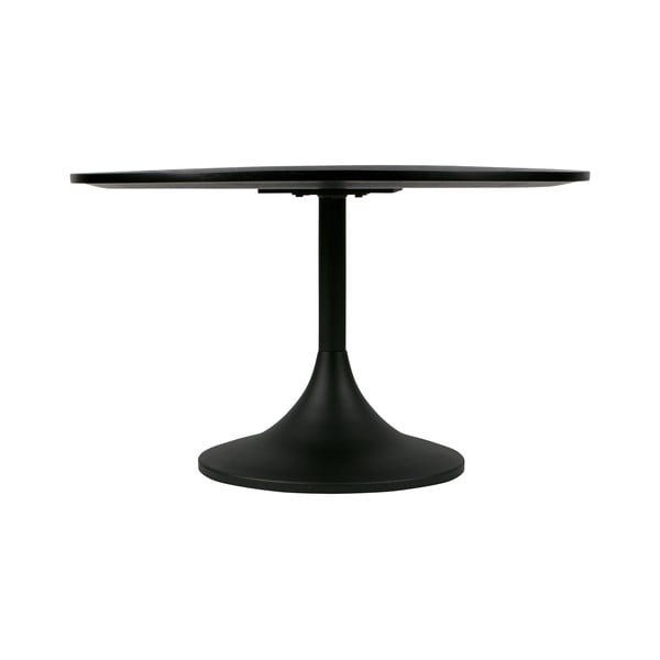 Melns metāla glabāšanas galds WOOOD Bowie, ⌀ 70 cm