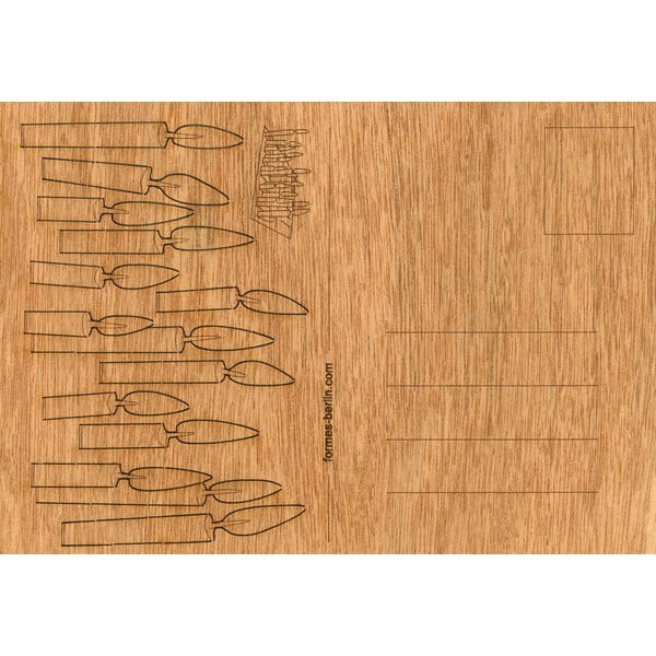 Koka pastkarte Formes Berlin Candles, 14,8 x 10,5 cm-image-1