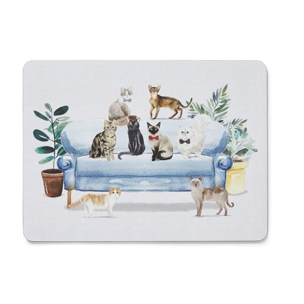 Korķa paliktņi (4 gab.) 21,5x29 cm Curious Cats – Cooksmart ®