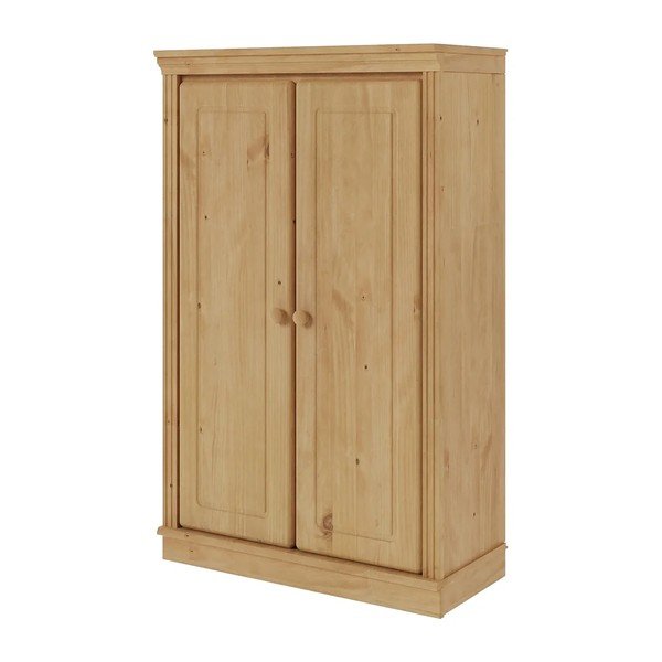 Gaiša dabīga toņa priedes masīvkoka skapītis 74x118x35 cm Anita – Støraa-image-2