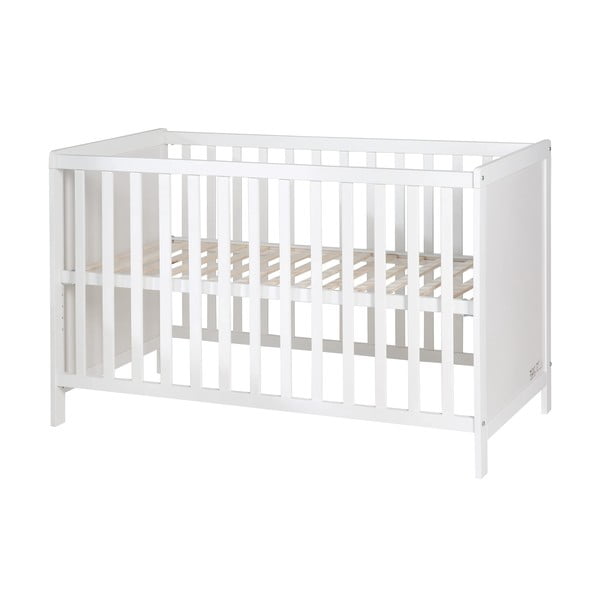 Balta bērnu gultiņa 60x120 cm – Roba-image-2