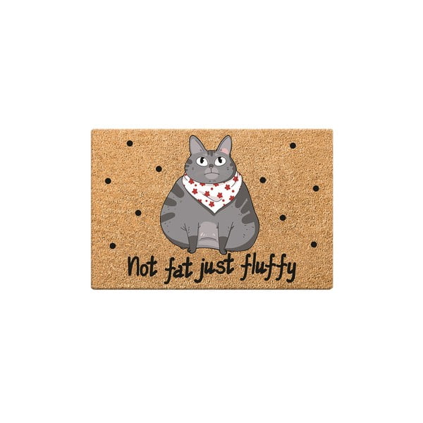 Paklājs kaķu bļodiņai Petpetite Not Fat Just Fluffy, 60 x 40 cm