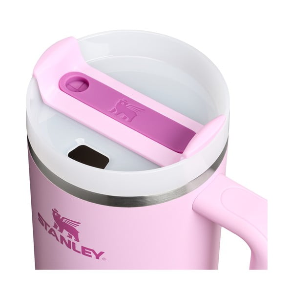 Rozā nerūsējošā tērauda termoss ar salmiņu 1,18 l Quencher H2.0 FlowState Tumbler Cherry Blossom – Stanley-image-4