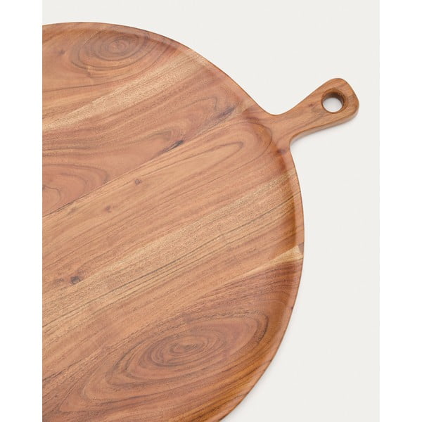 Koka griešanas dēlis pasniegšanai ø 50 cm Eitene – Kave Home-image-3