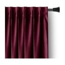 Bordo samta daļēji gaismu necaurlaidīgs aizkars 140x245 cm Pleat – Restilo