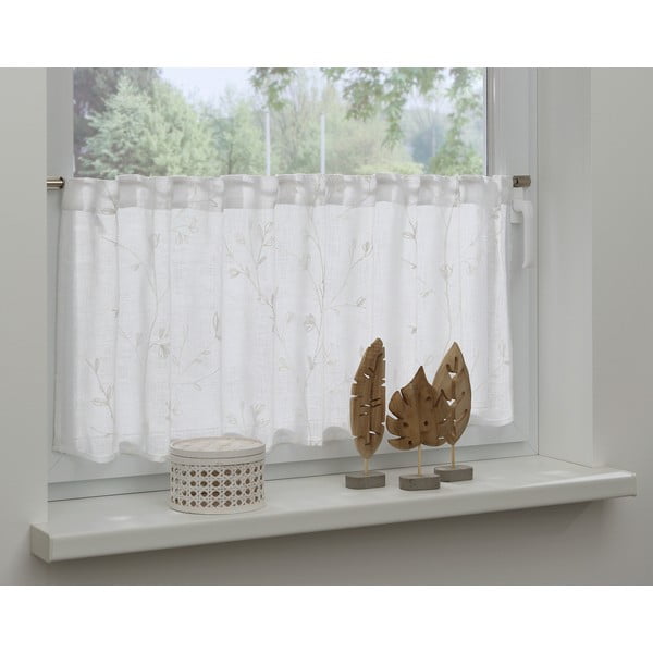 Balts aizkars 45x140 cm – Gardinia-image-1
