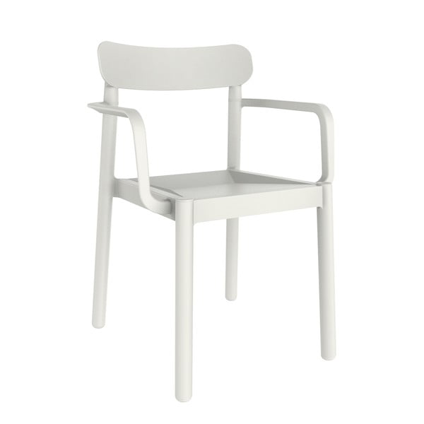 4 baltu dārza krēslu komplekts ar atzveltnēm Resol Elba