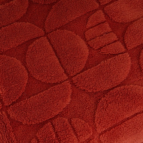 Ķieģeļu sarkans mikroplīša pleds 130x160 cm Mid Century – Casa Selección-image-2