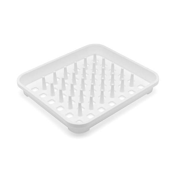 Balts plastmasas trauku žāvētājs 38x33,5 cm Signature – Addis
