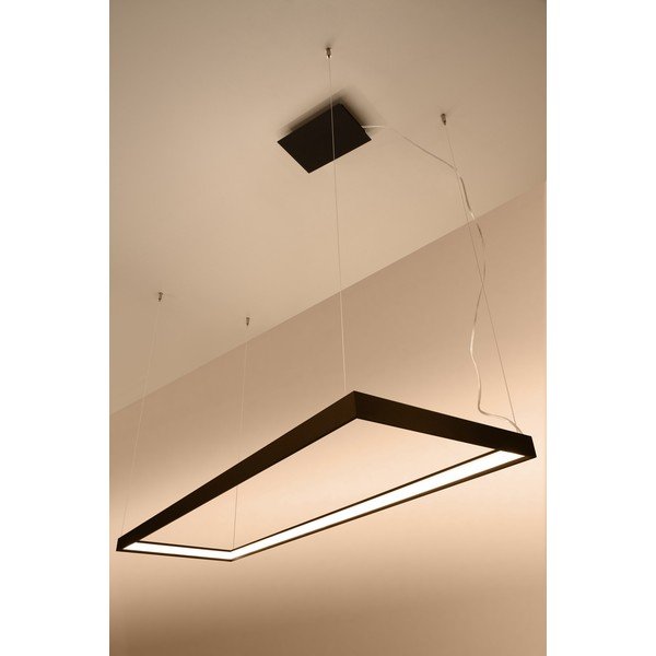 Melna metāla LED piekaramā lampa TUULA – Thoro-image-1